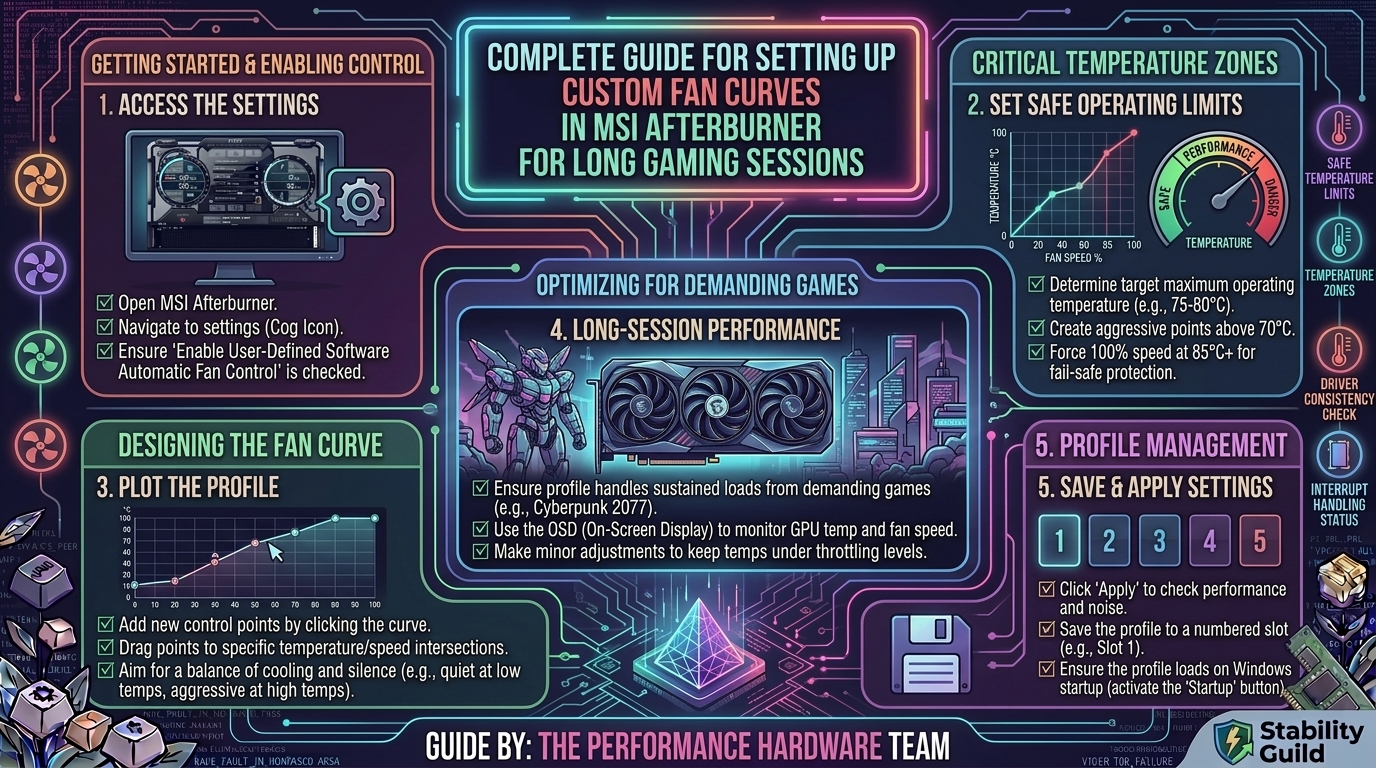 How to set up custom fan curves in msi afterburner to keep your graphics card cool during long gaming sessions