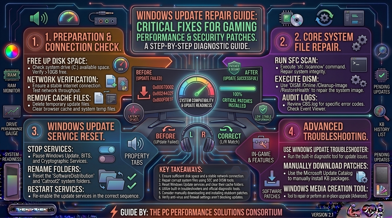 How to fix windows update errors preventing you from installing critical gaming performance and security patches