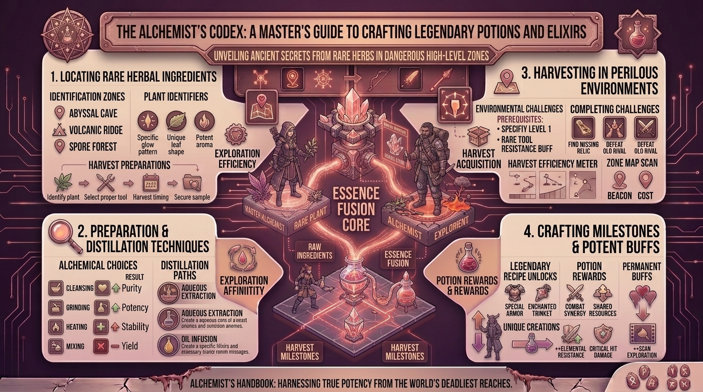 how to craft legendary potions and elixirs using rare herb ingredients found only in dangerous high level zones