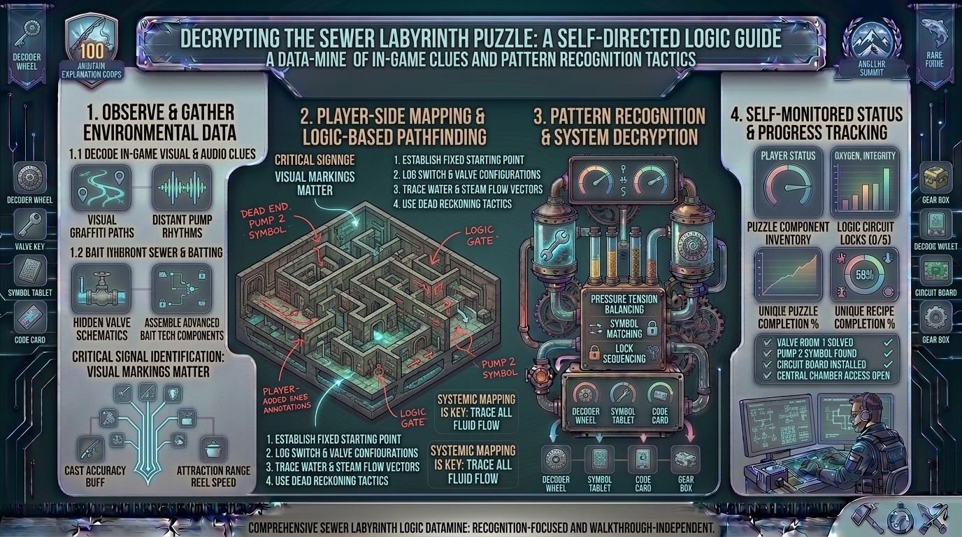 how to complete the underground sewer maze labyrinth puzzle without using an online walkthrough guide