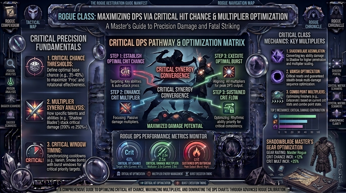 what are the best critical hit chance and critical damage multipliers for maximizing rogue class DPS output
