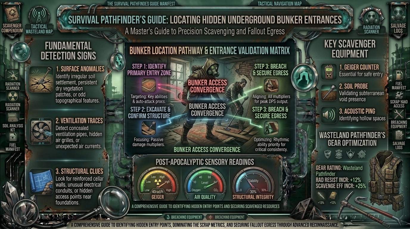 how to find hidden underground bunker entrances beneath abandoned farmhouses in post apocalyptic open worlds