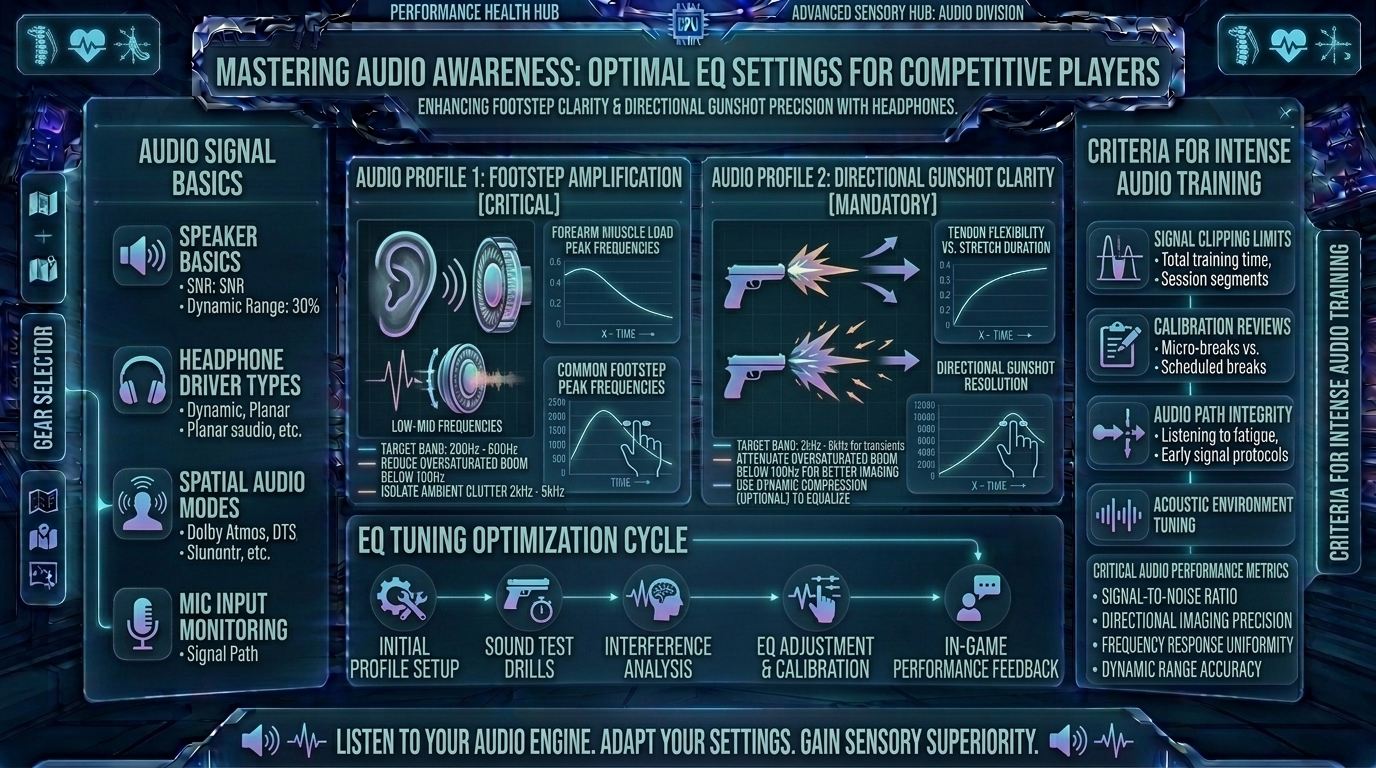 what are the best audio equalizer settings to hear enemy footsteps and directional gunshots more clearly in headphones
