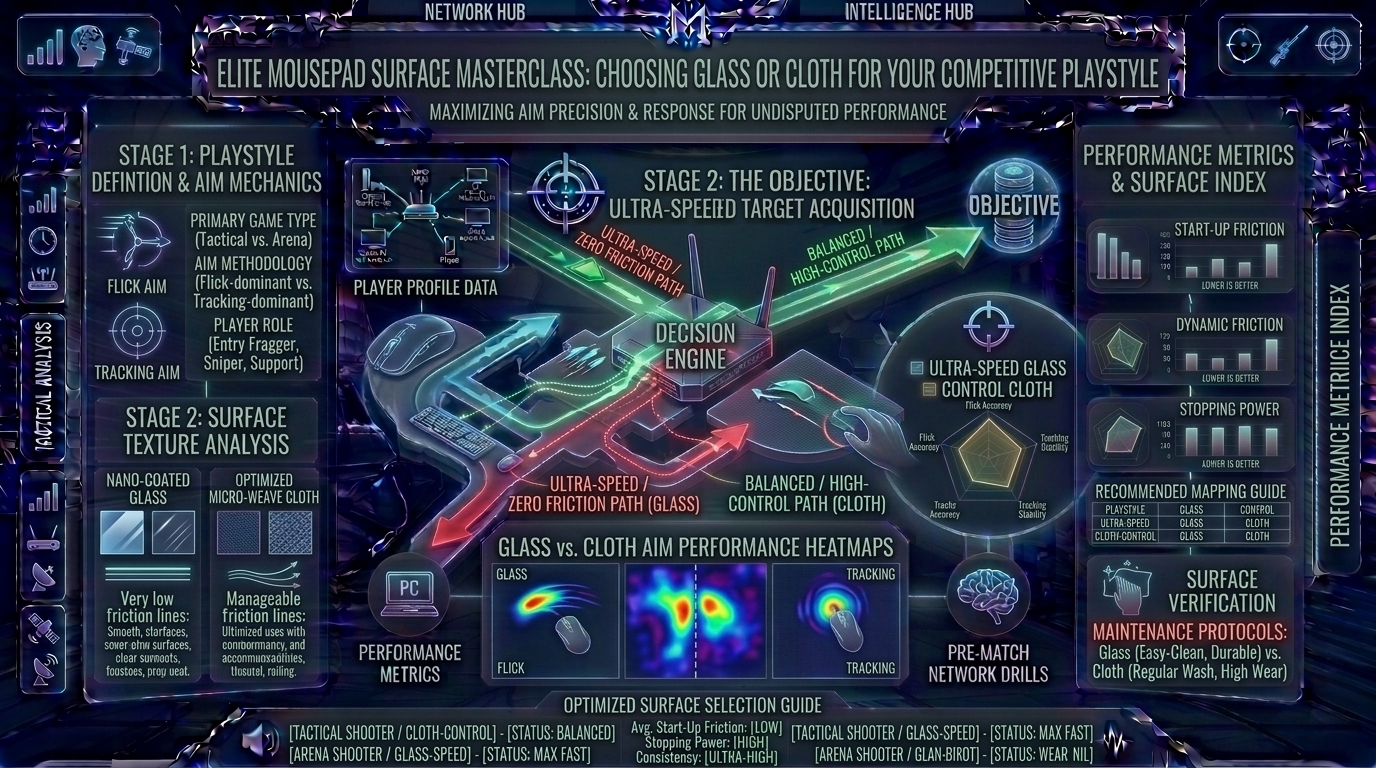 how to choose the right glass or cloth mousepad surface texture for your specific competitive playstyle needs