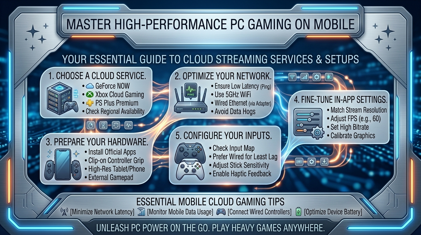 how to play heavy demanding pc games on your mobile phone or tablet using cloud streaming services