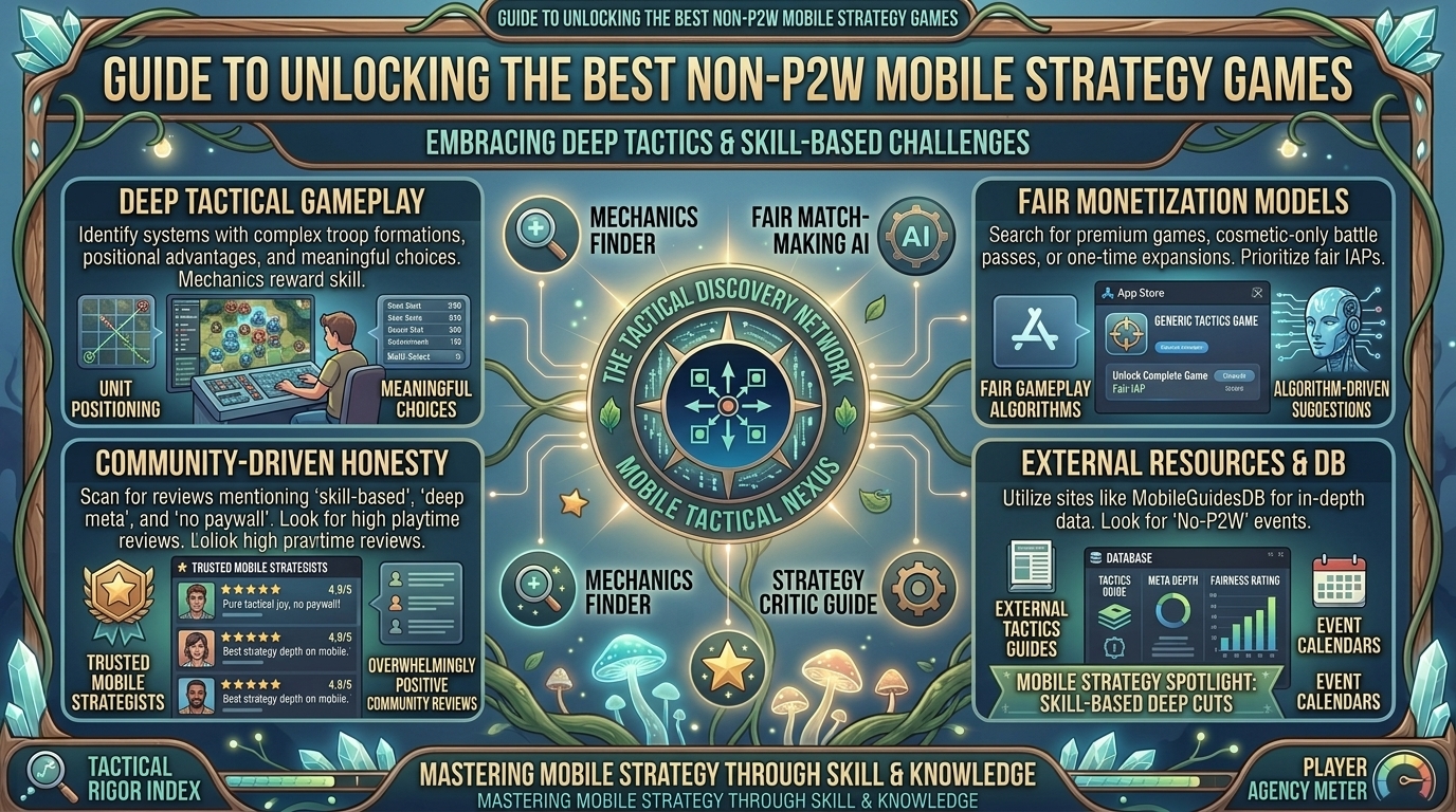 what are the best mobile strategy games that offer deep tactical gameplay without intrusive pay to win mechanics
