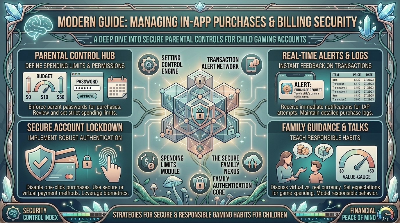 how to manage in app purchase notifications and billing security on child mobile gaming accounts