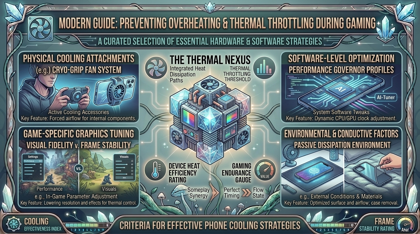 how to protect your mobile phone screen from overheating and thermal throttling during long gaming marathons