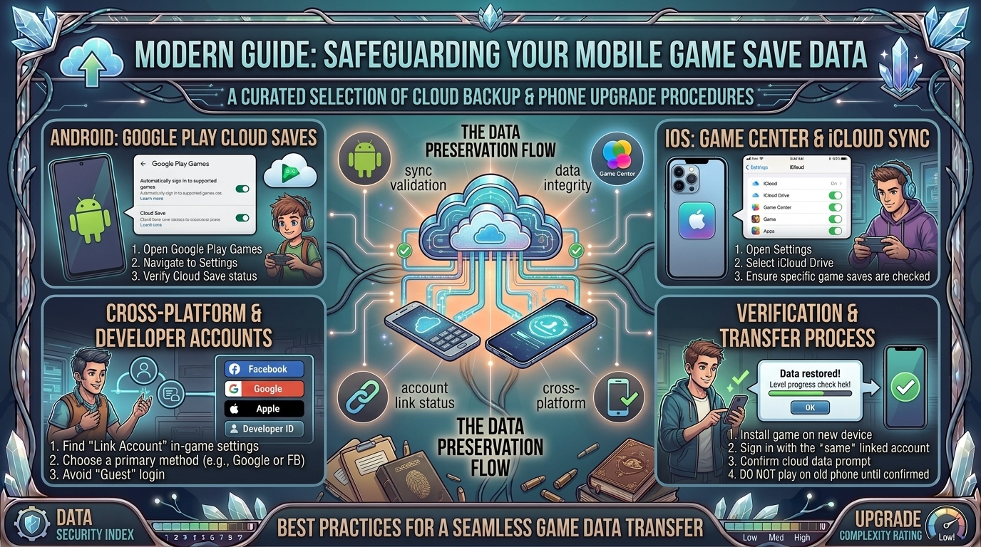 how to back up your mobile game save data to cloud storage to prevent loss when upgrading phones