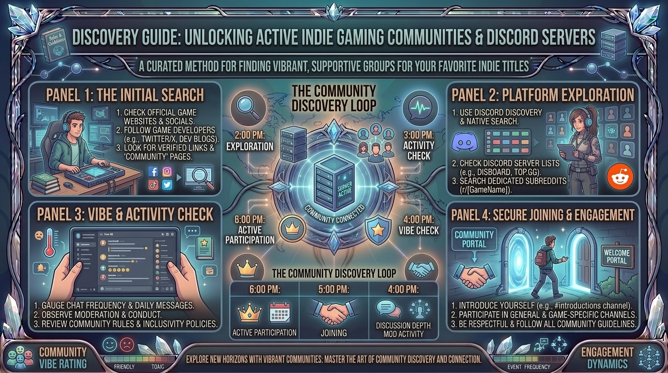 how to find active gaming communities and discord servers dedicated to your favorite indie game titles
