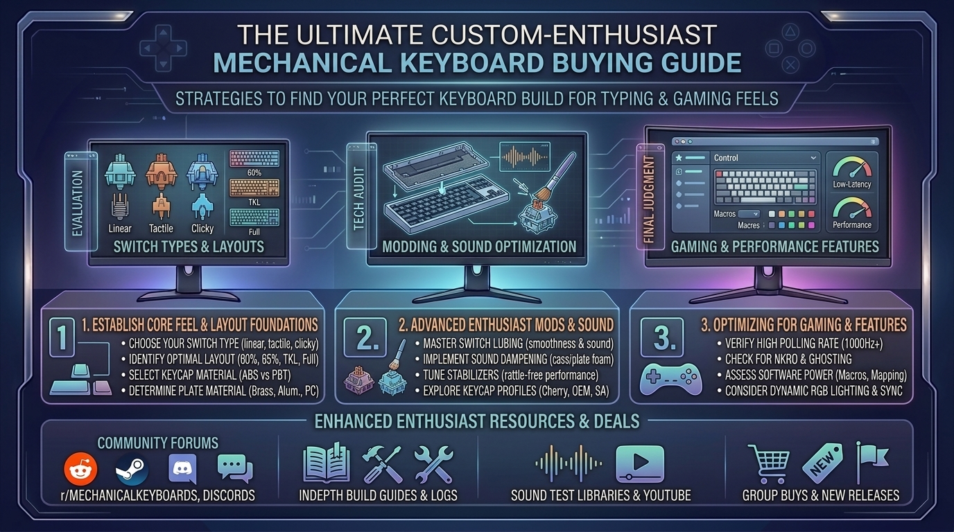 what are the best mechanical gaming keyboard buying guides for custom enthusiast typing and gaming feels