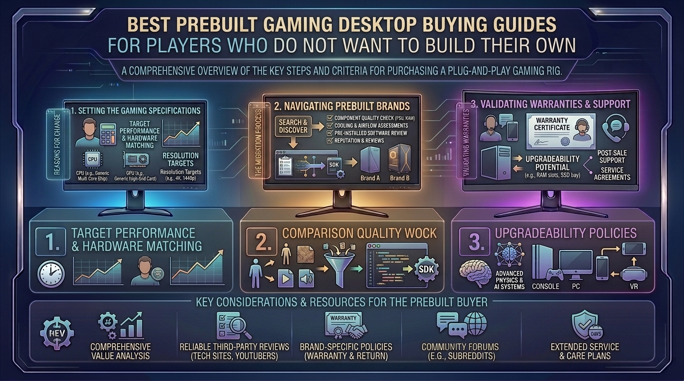 what are the best prebuilt gaming desktop buying guides for players who do not want to build their own