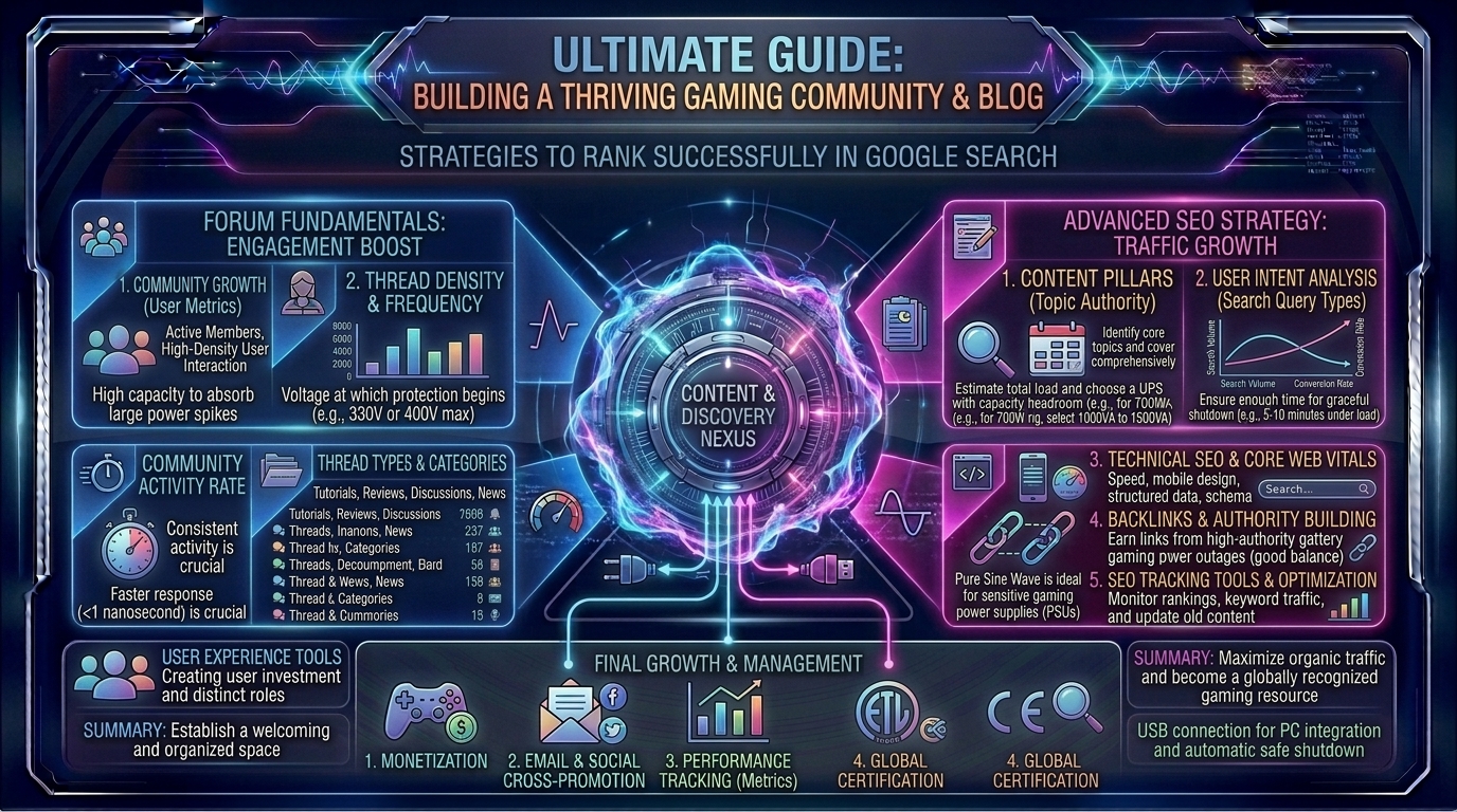 How to build a thriving community website and gaming blog that ranks successfully in google search results